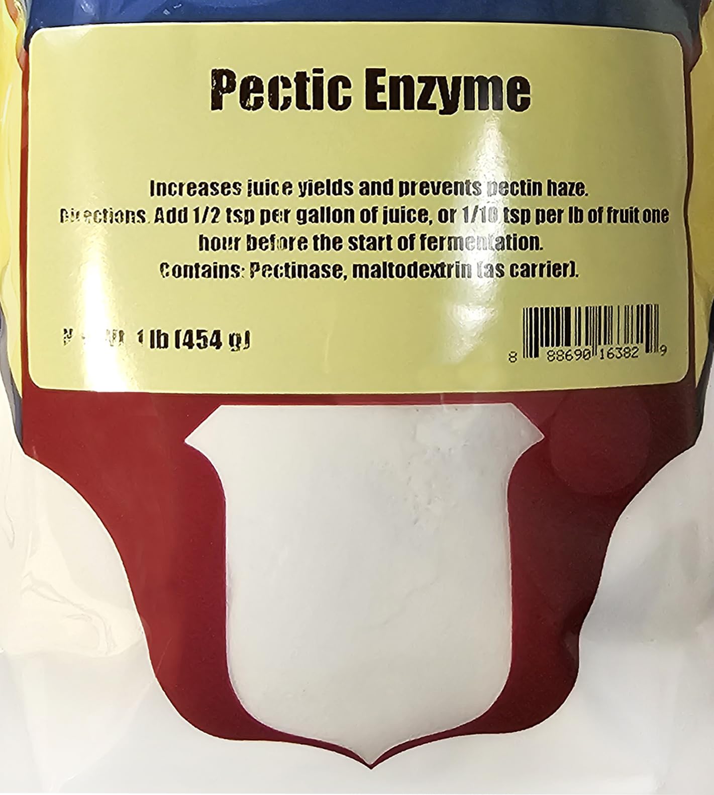Measuring pectic enzyme powder