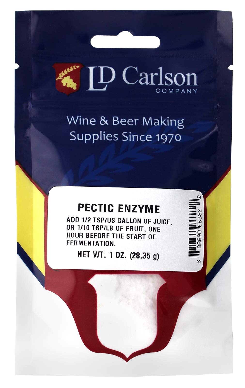 Pectic Enzyme powder 1 oz packaging