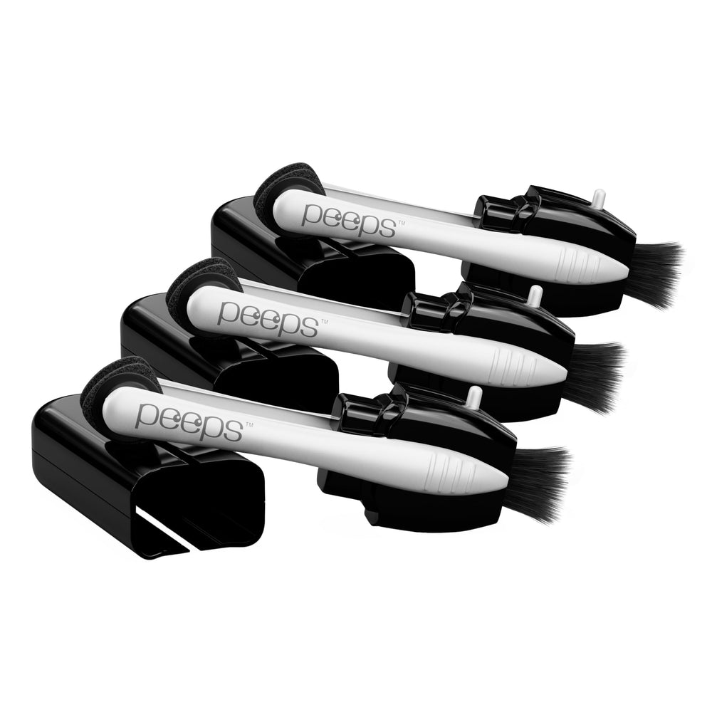 Peeps CarbonKlean glasses cleaner in black with carbon microfiber technology