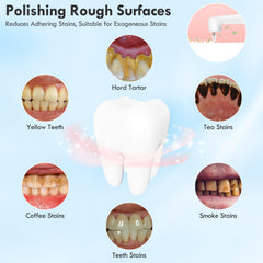 Interchangeable brush heads for Pelzzle Tooth Polisher