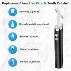 Pelzzle replacement brush head types: silicone rub head, flattop brush head, pointed brush head, polishing cup head, umbrella polishing cup head.