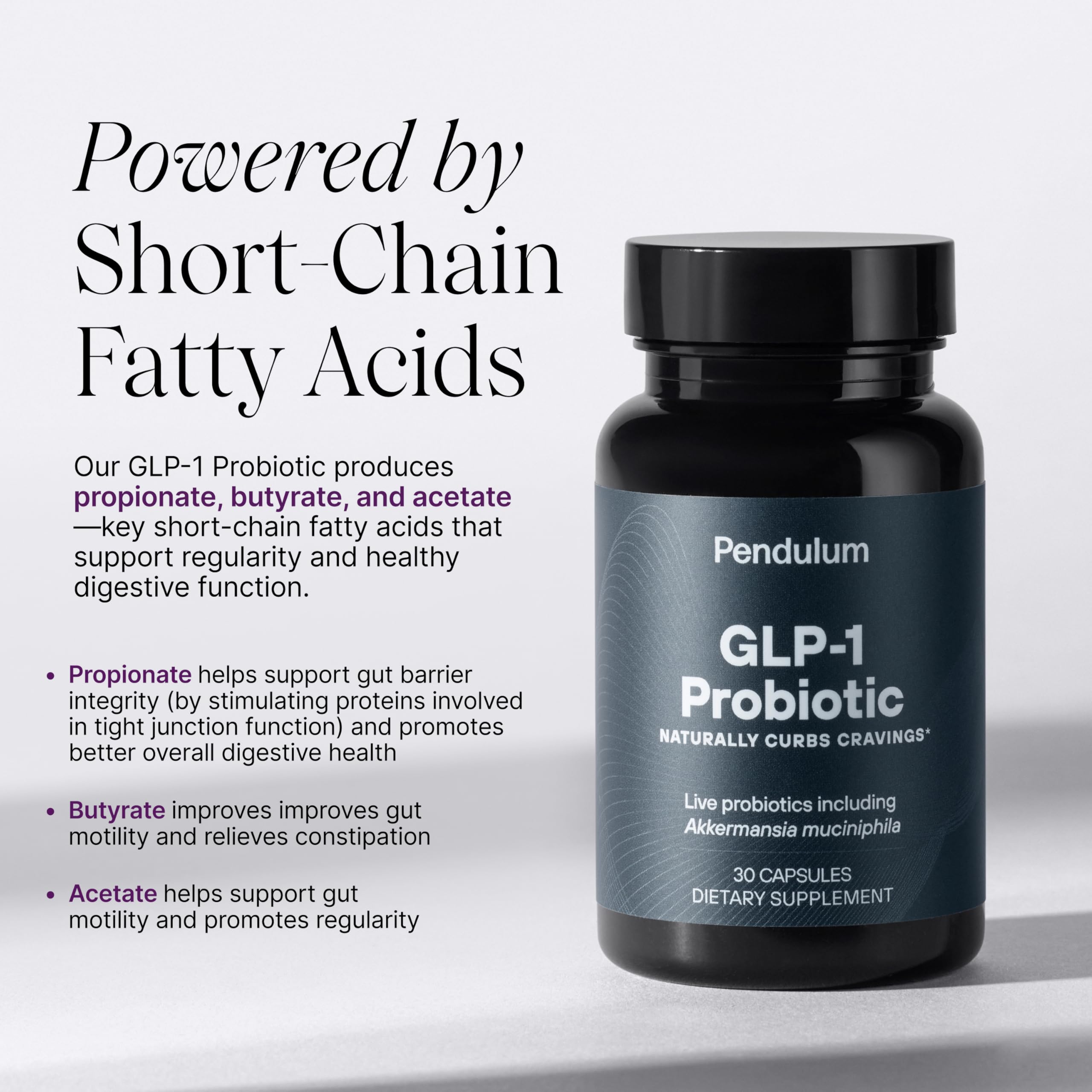 3-strain blend of Akkermansia muciniphila, Clostridium butyricum, Bifidobacterium infantis