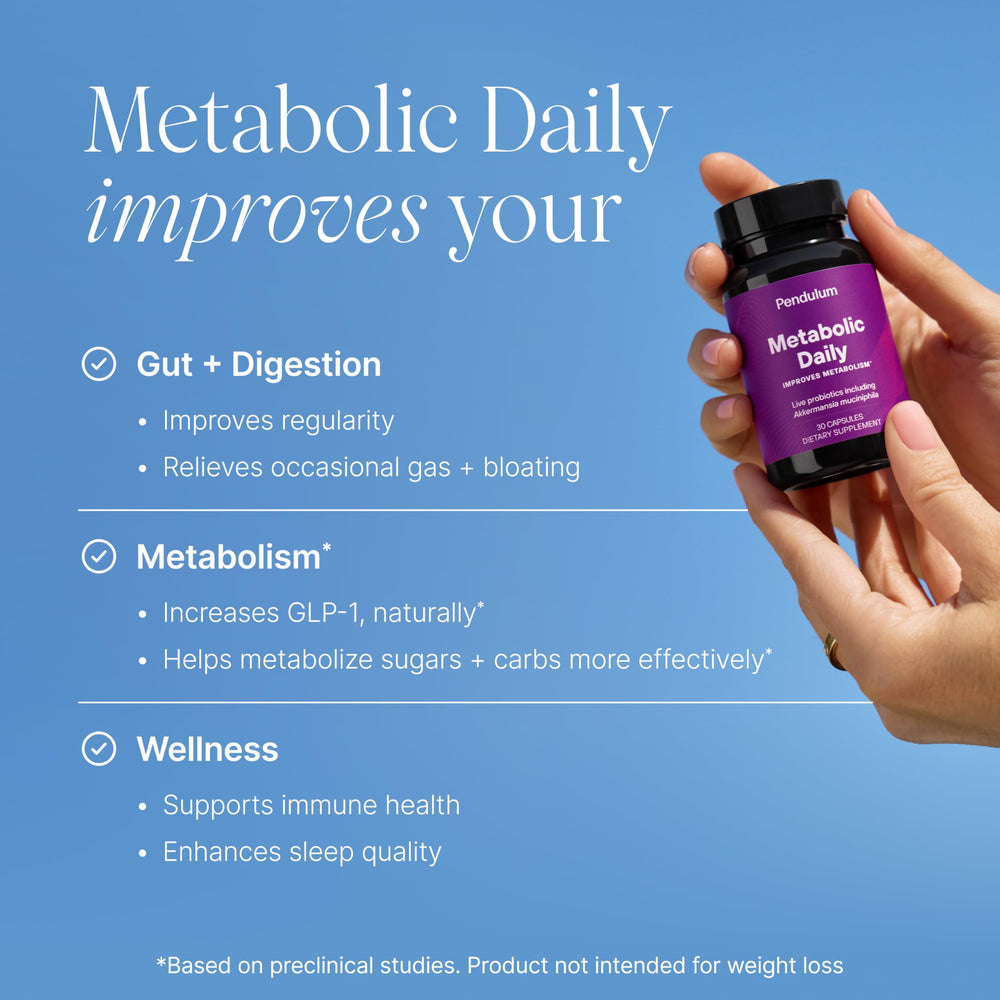 Pendulum Metabolic Daily bottle back with label