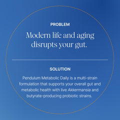 Pendulum Metabolic Daily packaging and bottle on white background