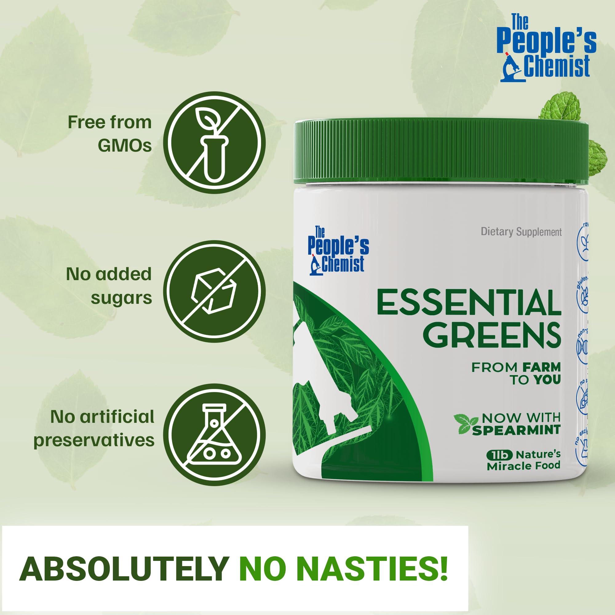 Probiotic blend illustration on packaging