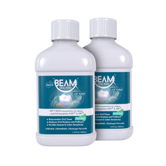 Front view of PEP+ BEAM Alcohol-Free Mouthwash bottle