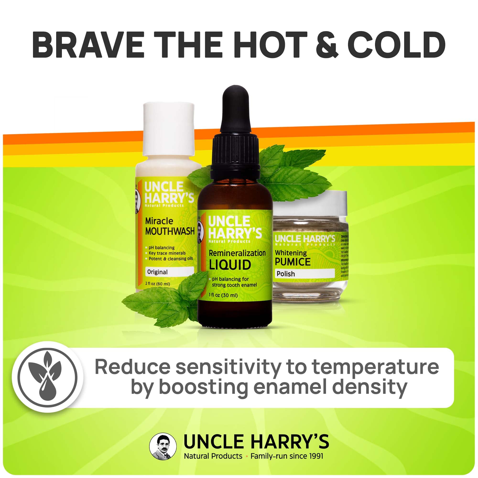 Peppermint essential oil bottle used in kit