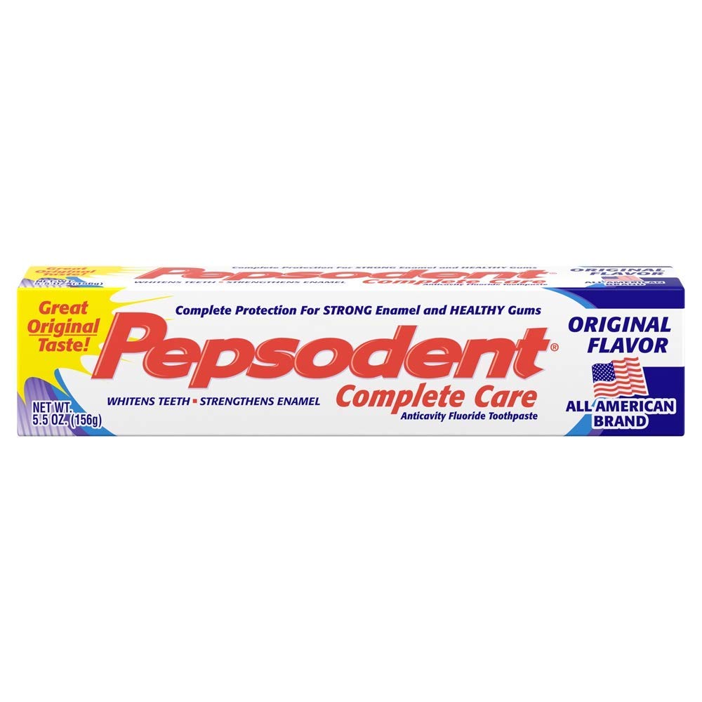 Pepsodent Complete Care toothpaste Original Flavor 5.5 oz with pack of 10