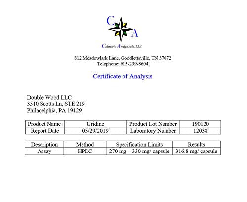 Per-pack information graphic for Uridine Monophosphate product