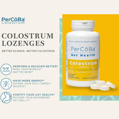 PERCOBA Bovine Colostrum Lozenges Berry flavor back nutrition