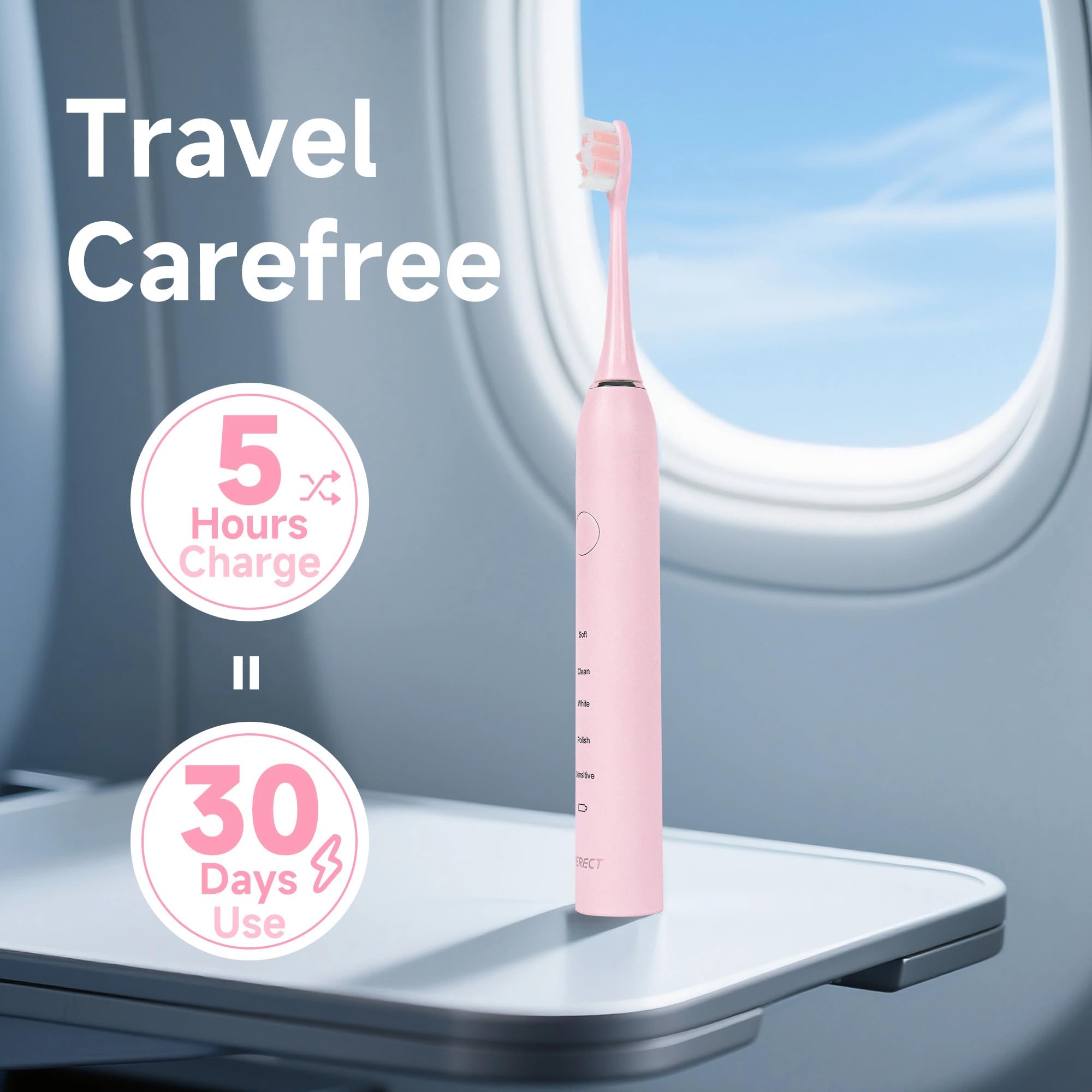 IPX7 waterproof toothbrush in bathroom