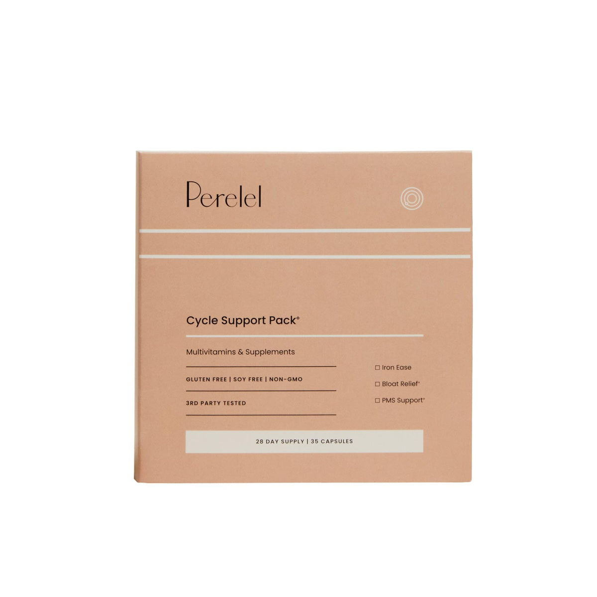 Perelel Cycle Support Pack bottle and packaging