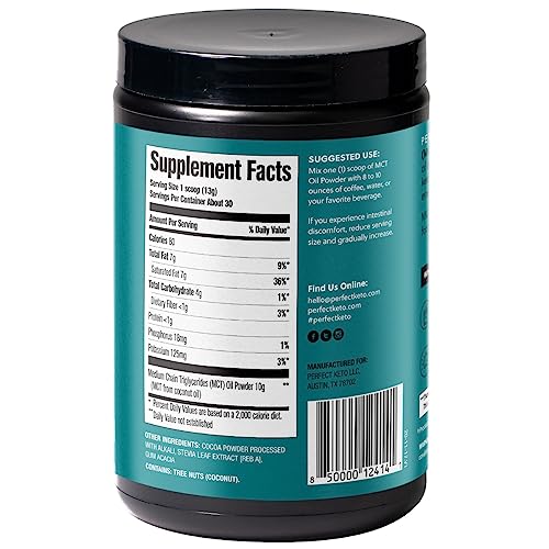 MCT powder packaging and scoop