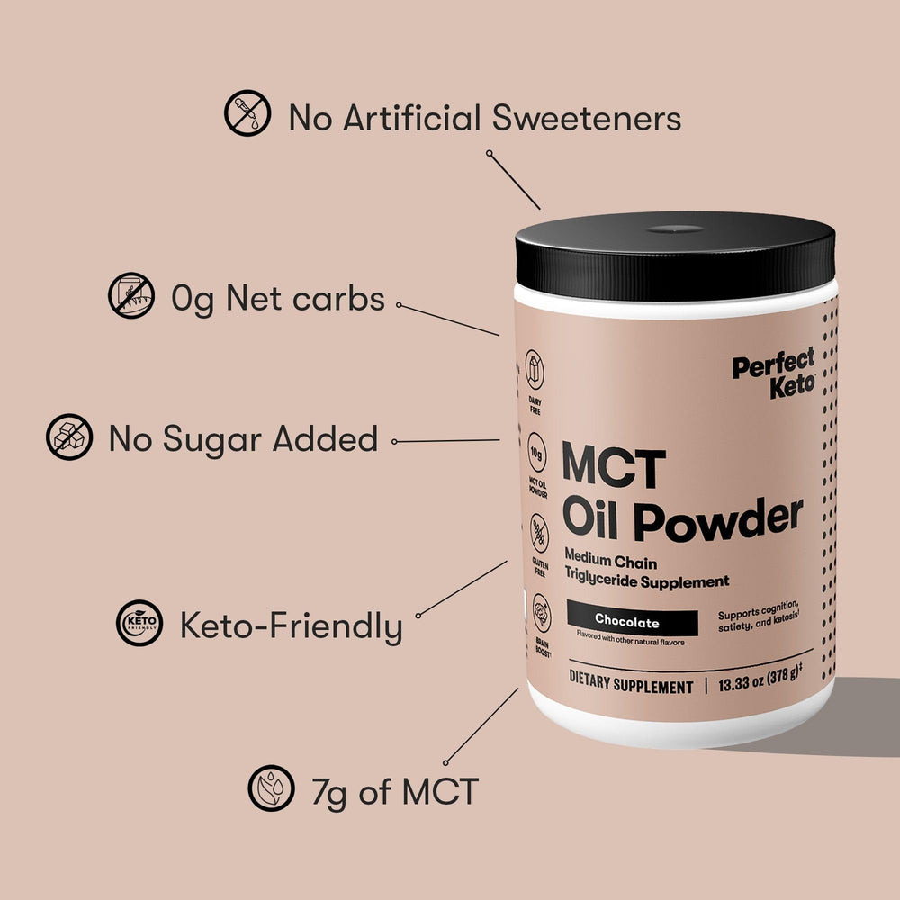 MCT powder added to smoothie shake