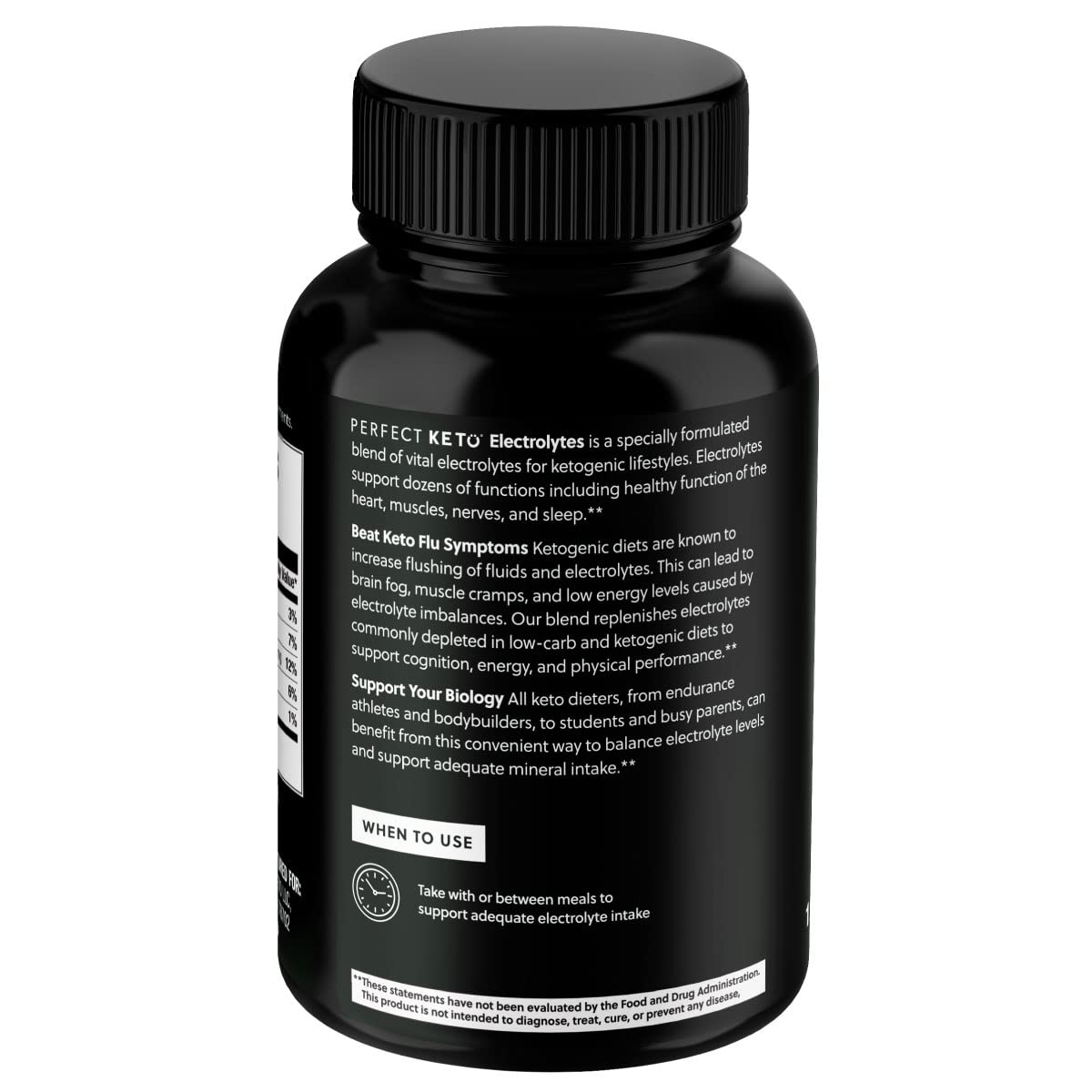 Perfect Keto Electrolytes capsules for morning routine after wake-up.