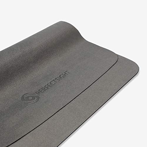 Front view of PERFECTSIGHT four-pack grey microfiber cleaning cloths