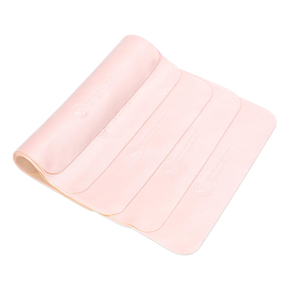 PERFECTSIGHT pink microfiber cleaning cloth 5.7 x 6.7 inches