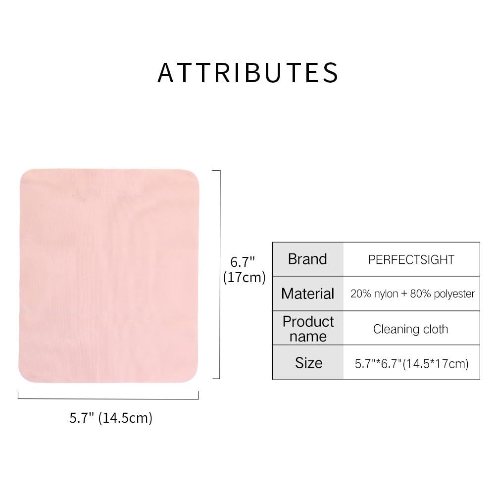 Six-pack PERFECTSIGHT microfiber cloths in pink