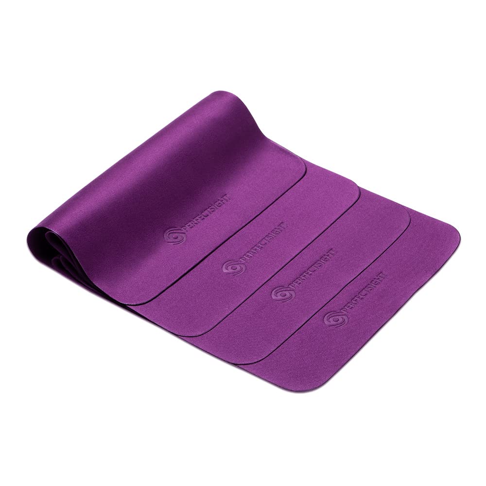 Purple PERFECTSIGHT microfiber cleaning cloths, 5.7 x 6.7 inches, 6-pack