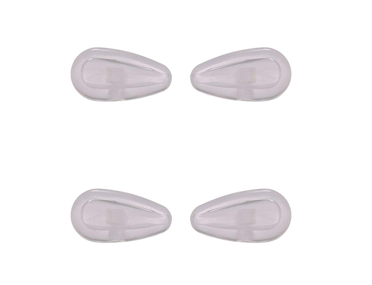 PERFFITT Clear silicone screw-in nose pads - front view