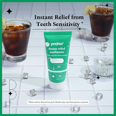 Close-up of Perfora toothpaste active ingredients nano hydroxyapatite and potassium nitrate