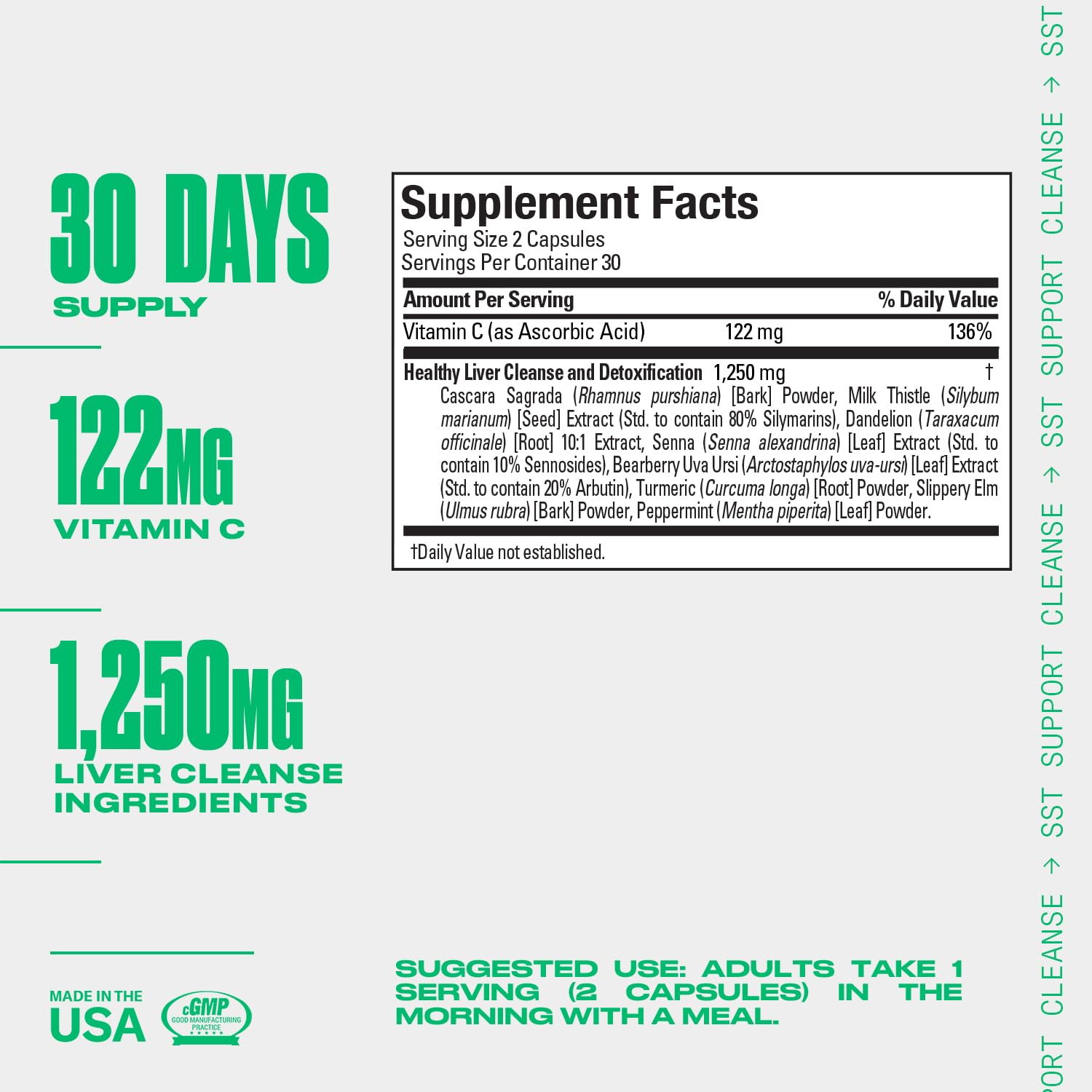 Retail product shot of PERFORMIX SST Support Cleanse