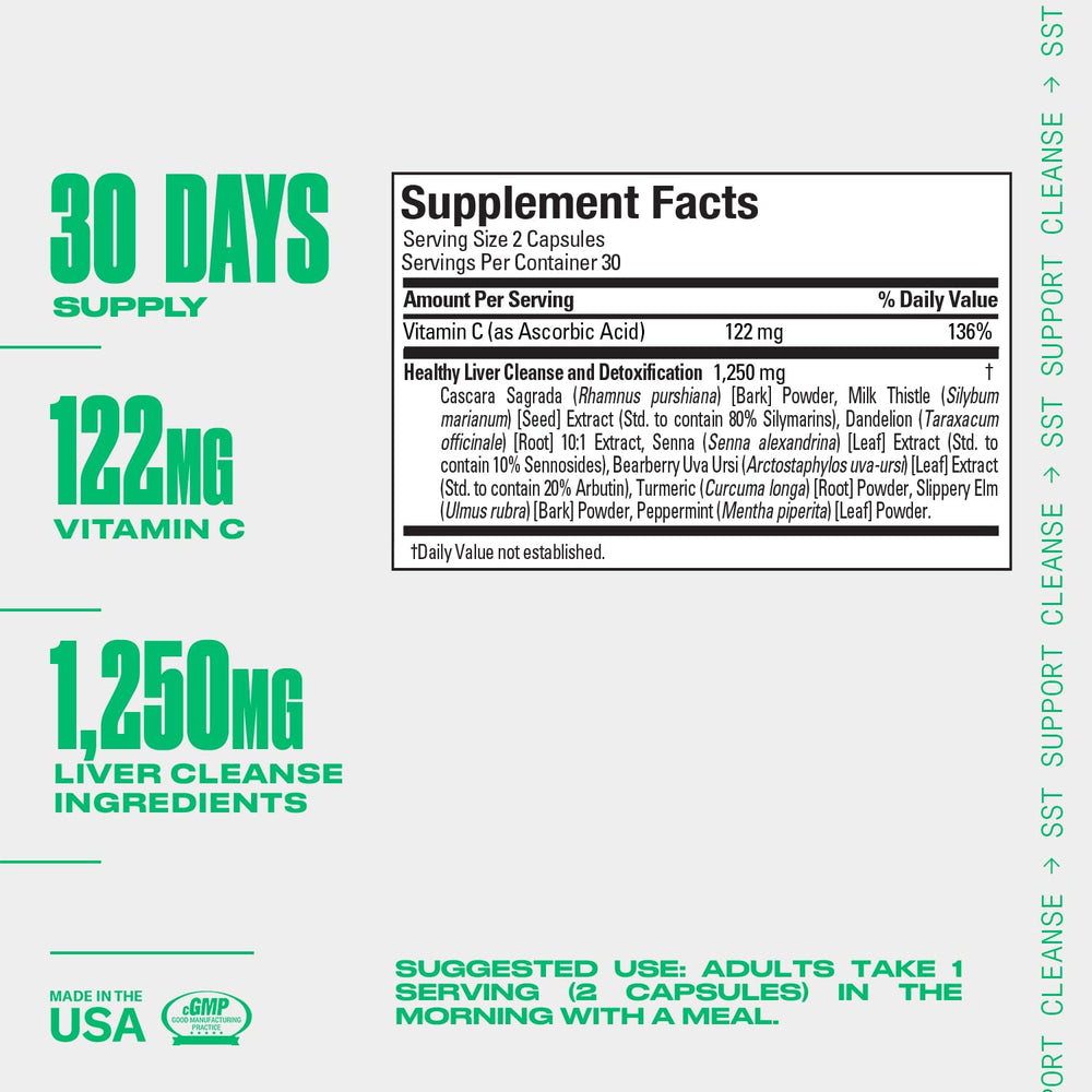 Retail product shot of PERFORMIX SST Support Cleanse