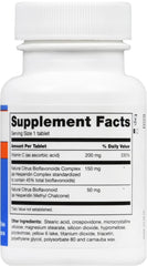 Back of PERIDIN-C bottle showing dosage information