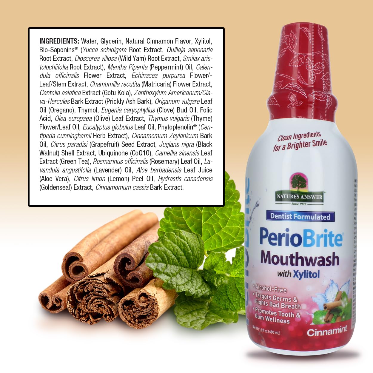 CoQ10 and Folic Acid ingredients in PerioBrite