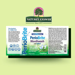 PerioBrite mouthwash with organic herbs