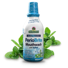 Nature's Answer PerioBrite Winter Mint Mouthwash bottle front view