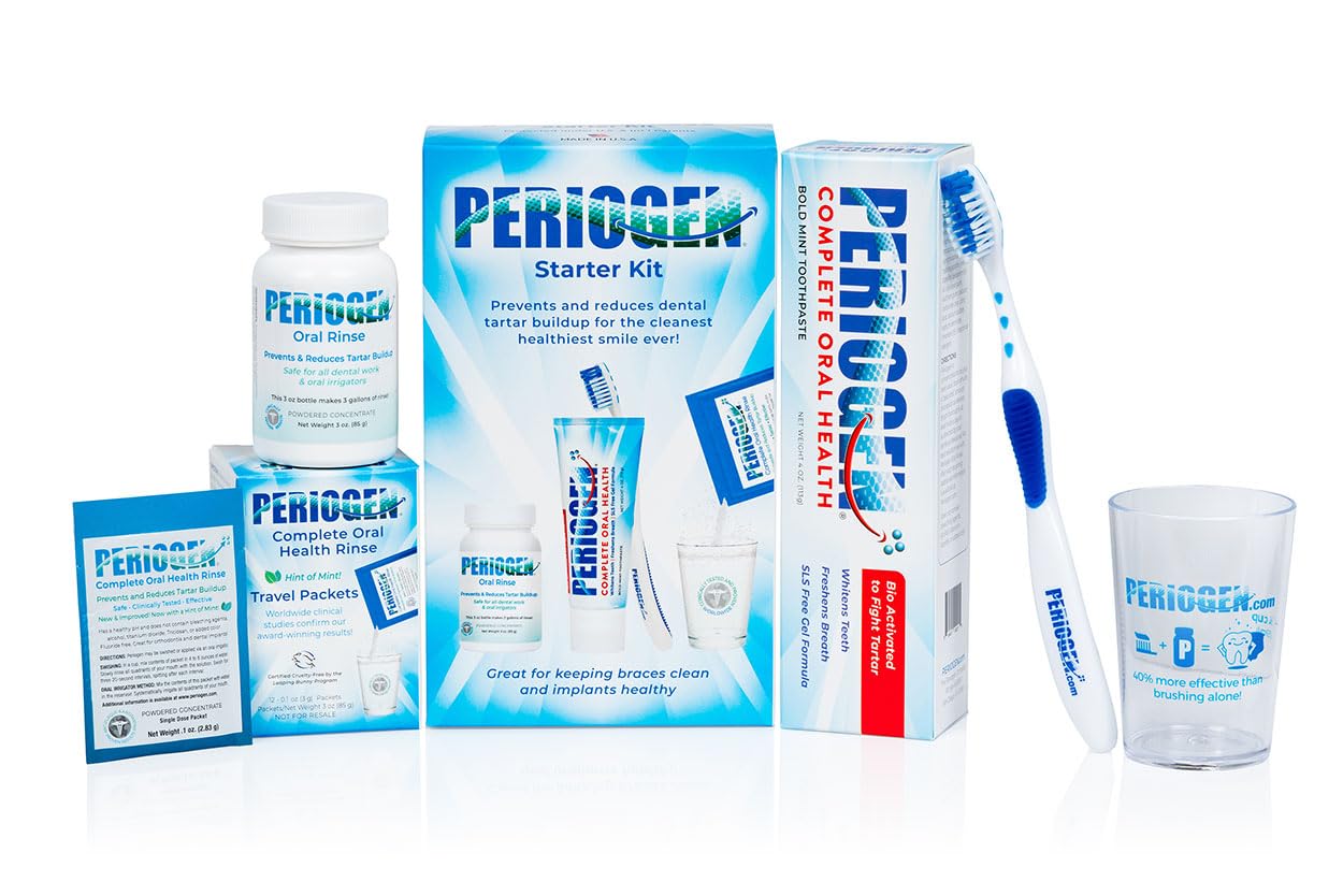 Periogen Periogen Oral Care Starter Kit - Clinically Proven to Reduce Tartar Bu ...