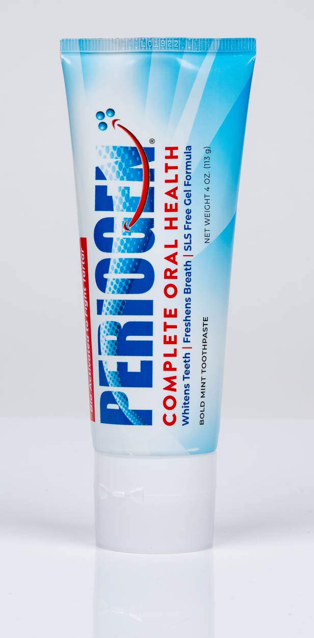 Periogen mint toothpaste included in the starter kit