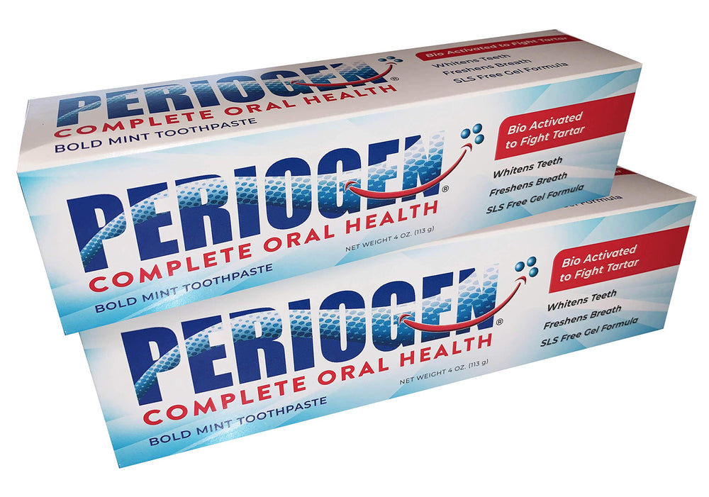 Periogen Toothpaste 2-Pack packaging on product box