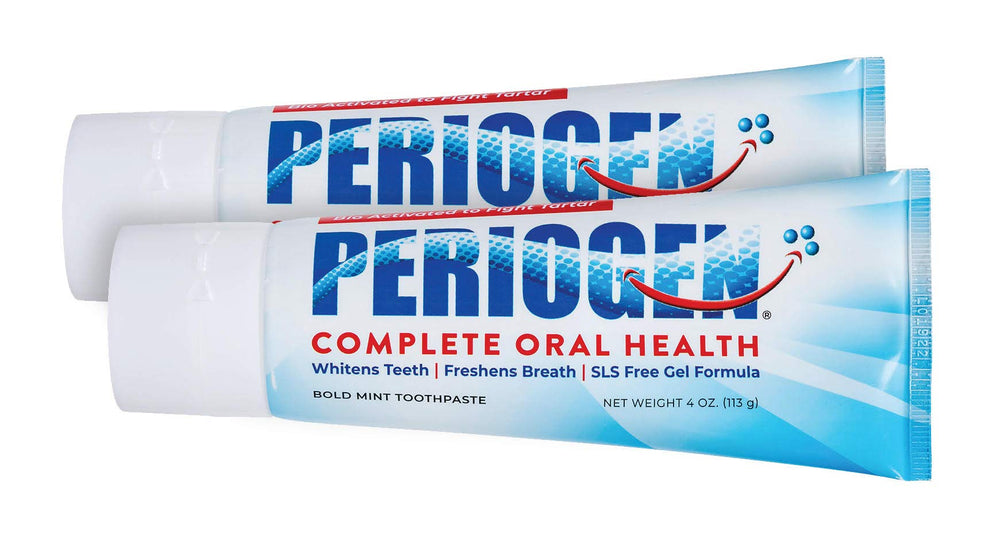SLS-free icon indicating no SLS in Periogen toothpaste