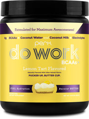 Perk BCAAs Hydration Electrolytes Lemon Tart bottle
