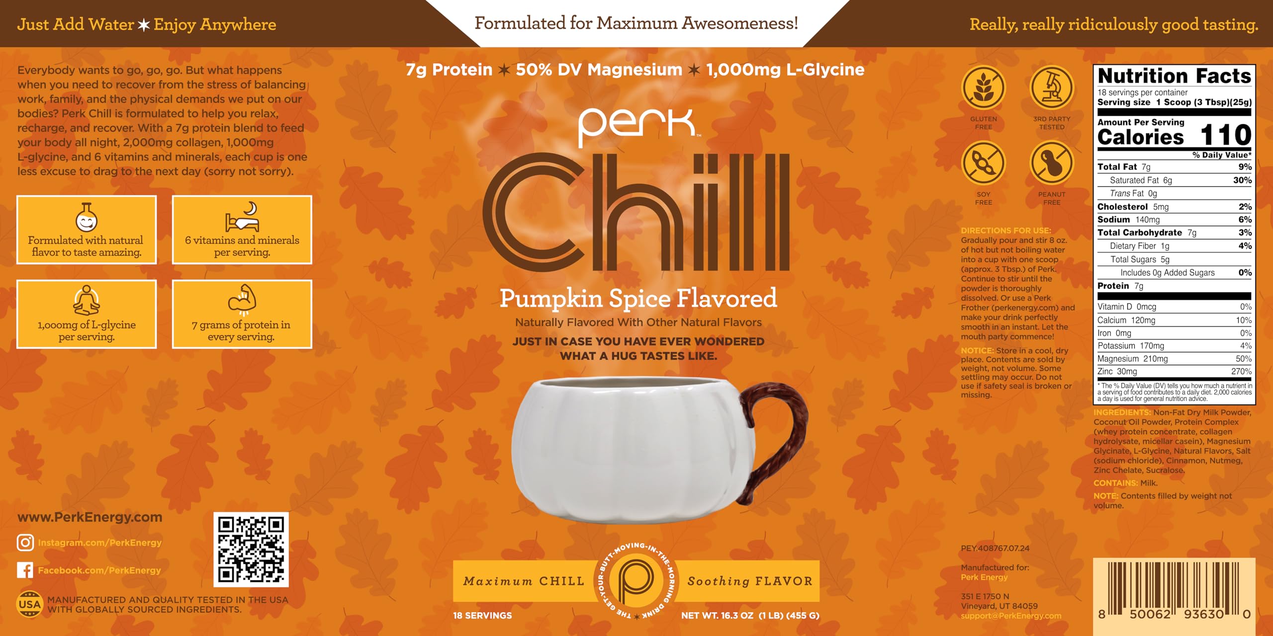 L-Glycine 1000 mg per serving highlighted on the bottle label