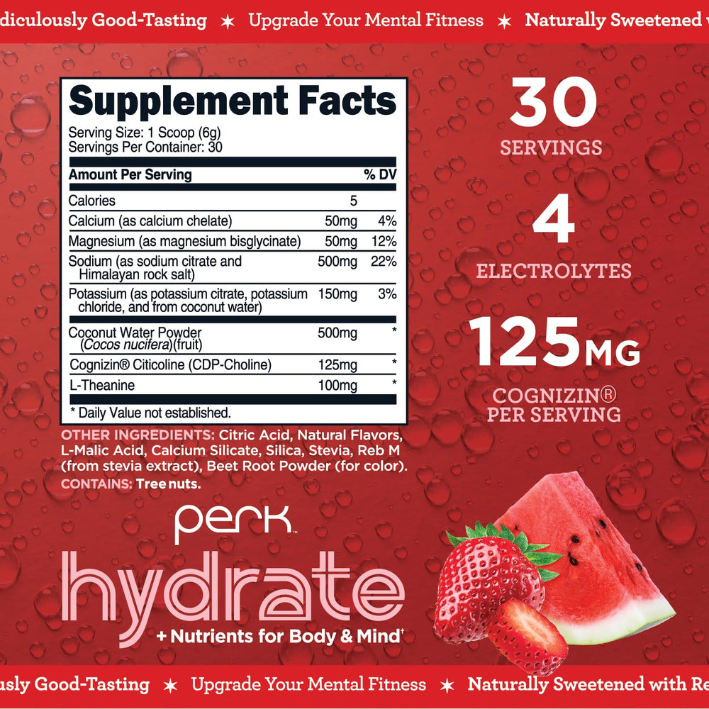 Ingredients include coconut water, CDP-choline, and L-theanine