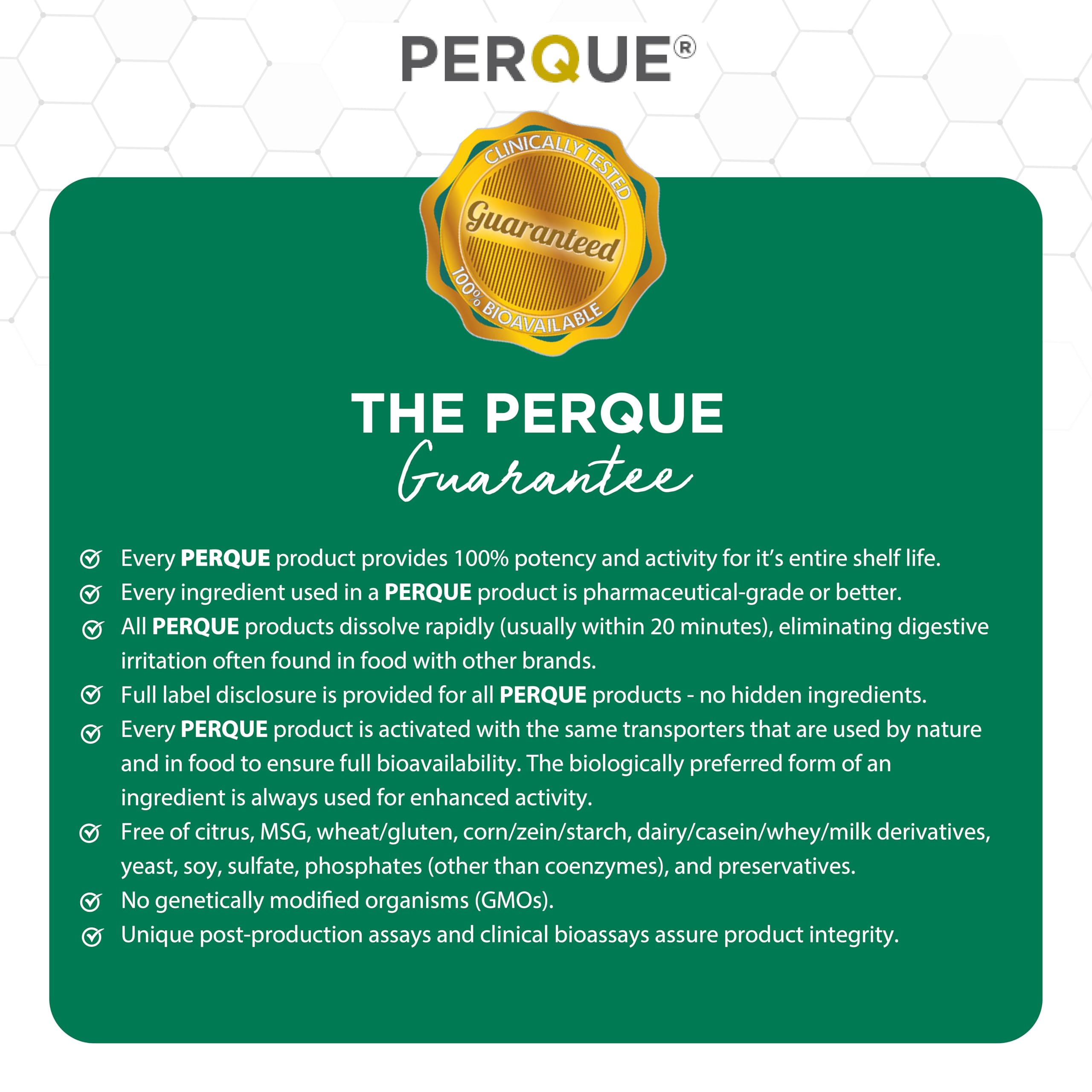 Perque Choline Citrate liquid product image with purity emphasis