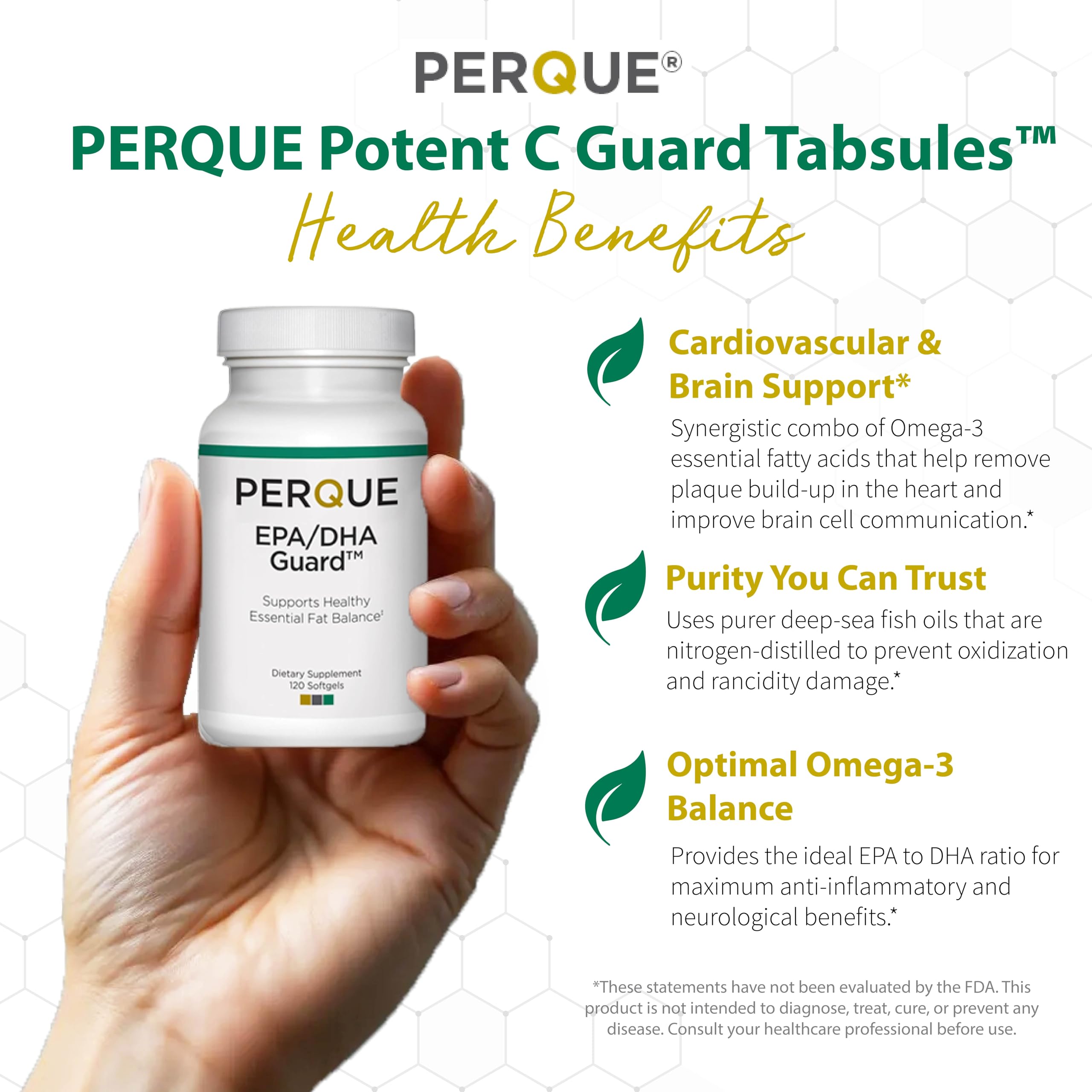 Close-up of EPA/DHA Guard label