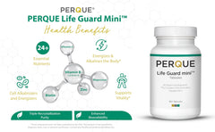 PERQUE Life Guard Mini 180 Tabs bottle with tablets