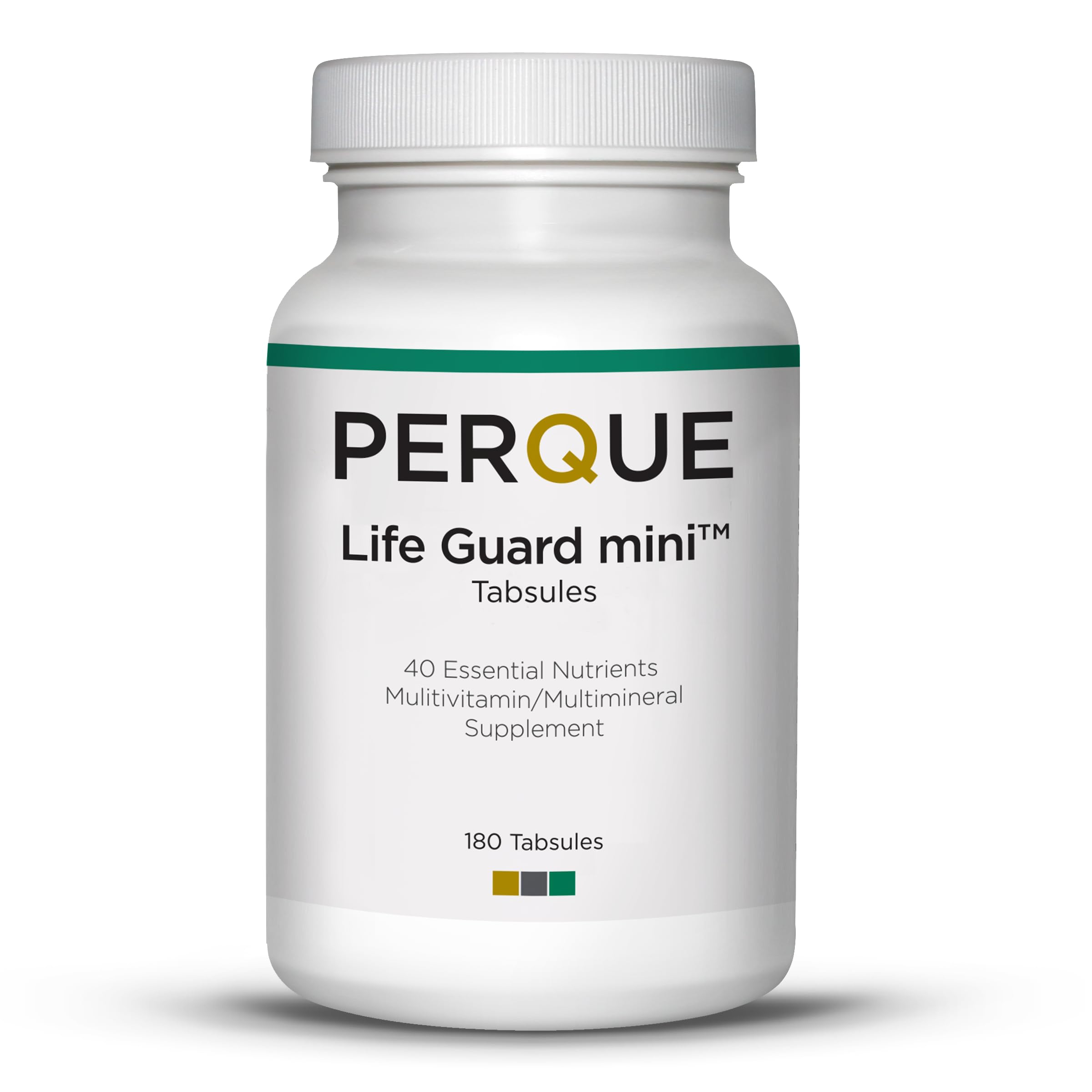 PERQUE Life Guard Mini 180 Tabs bottle – front view