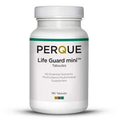 PERQUE Life Guard Mini 180 Tabs bottle – front view