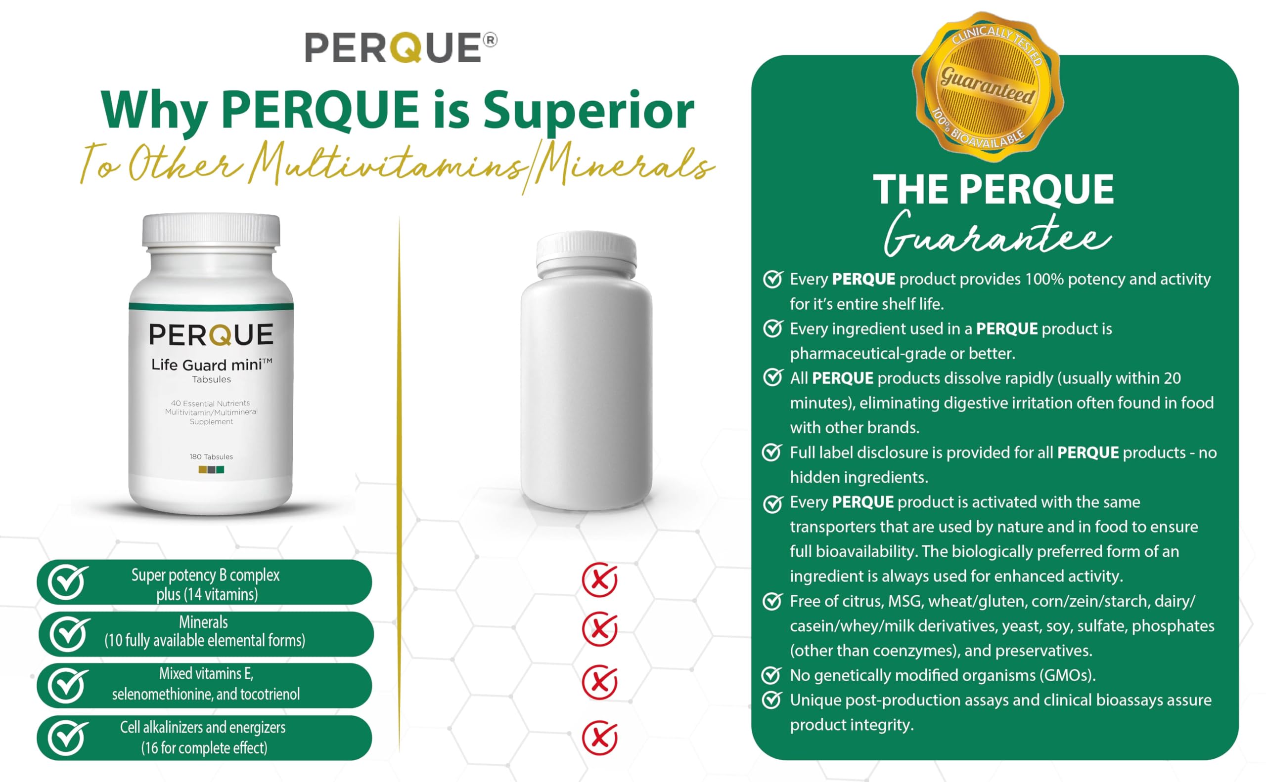 Lifestyle shot featuring PERQUE Life Guard Mini for daily wellness