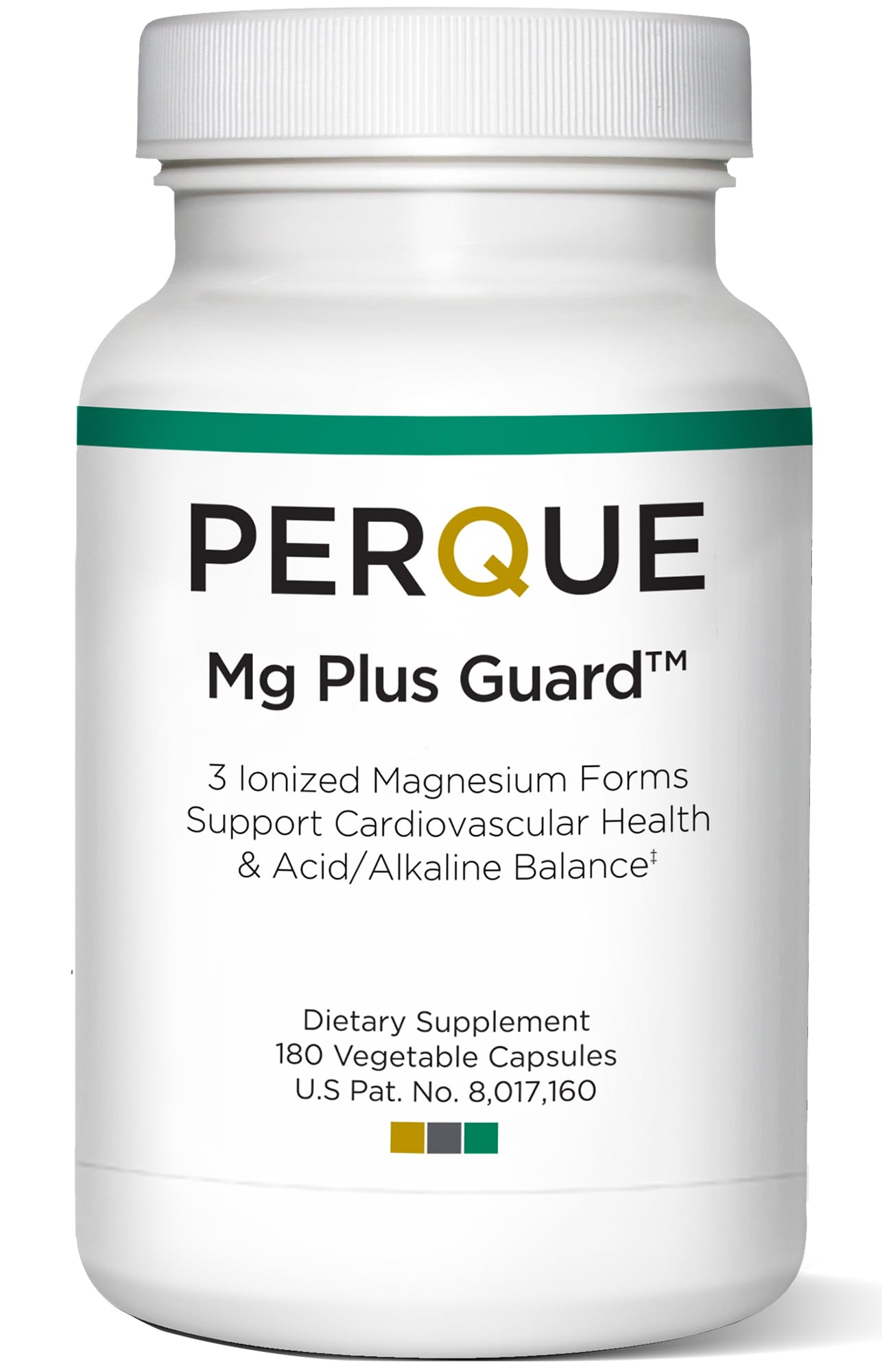 PERQUE Mg Plus Guard bottle label on white background