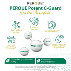 Buffered vitamin C powder dissolving in water