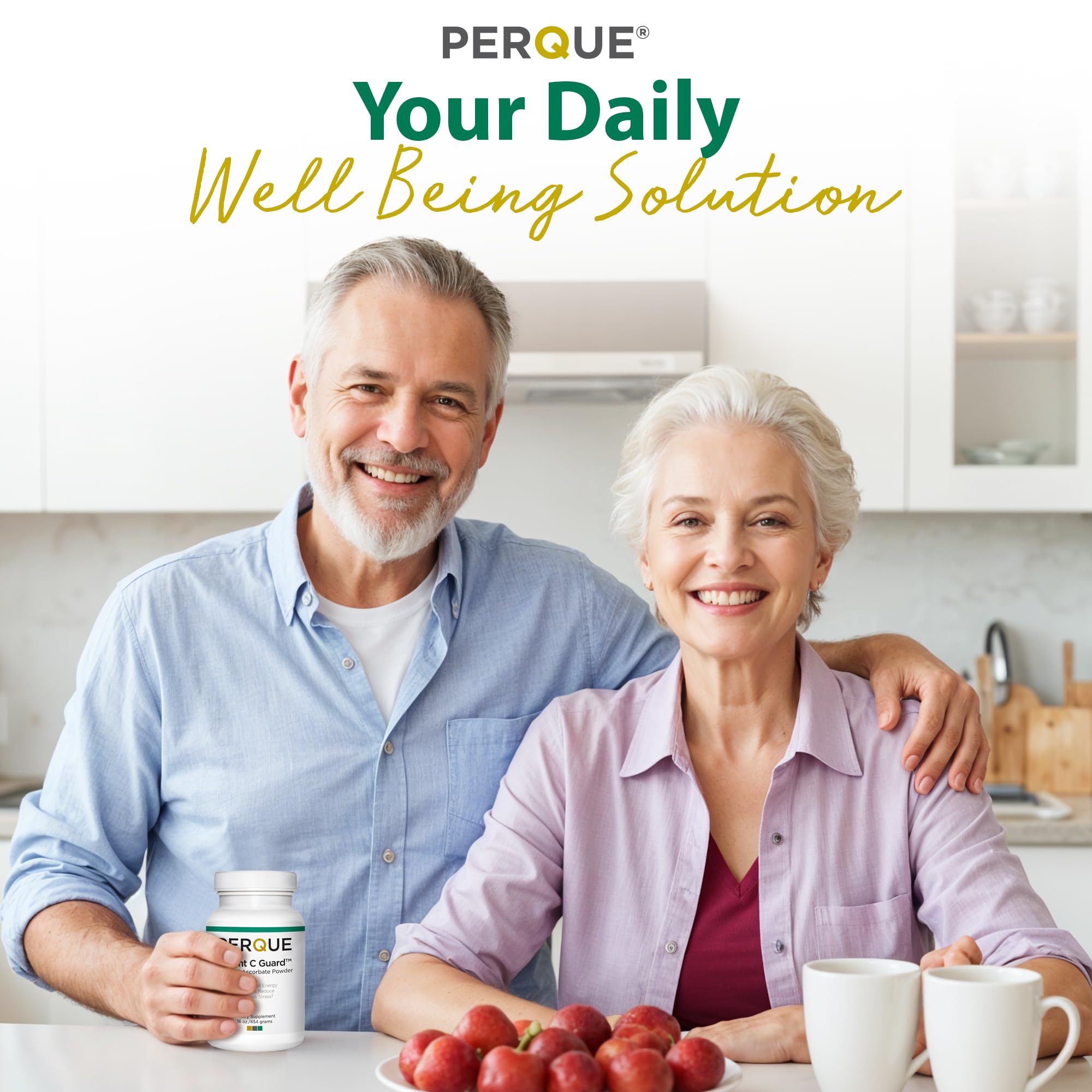 Close-up of vitamin C powder with minerals (magnesium, potassium, zinc)