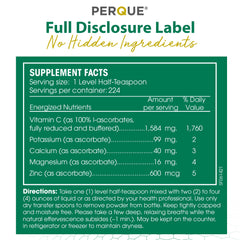 Effervescent vitamin C powder mixed into a glass of water