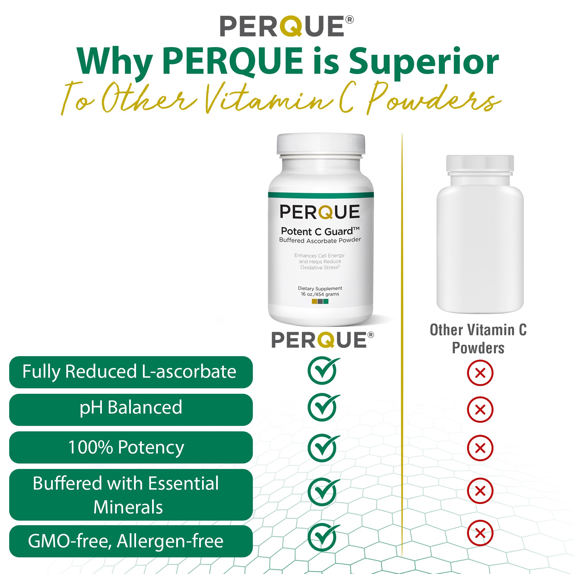 Serving suggestion: vitamin C powder dissolving in a beverage