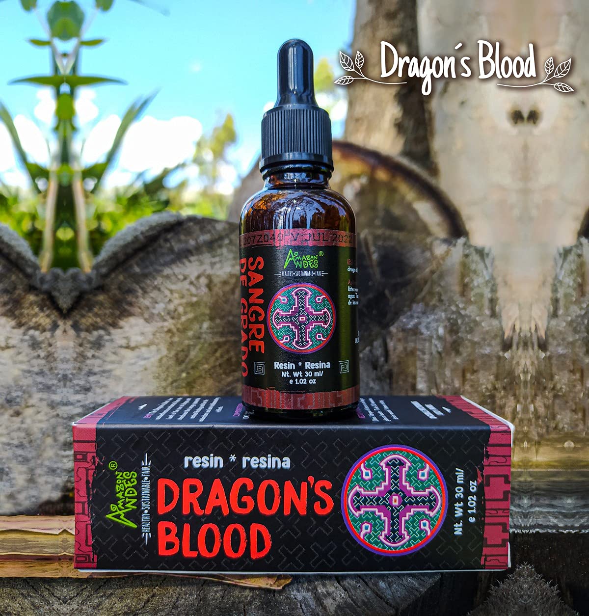 1.02 oz / 30 ml bottle of Dragon's Blood resin from Peru